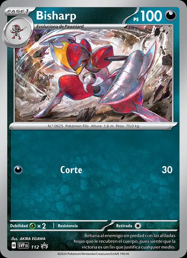 Bisharp card in Spanish