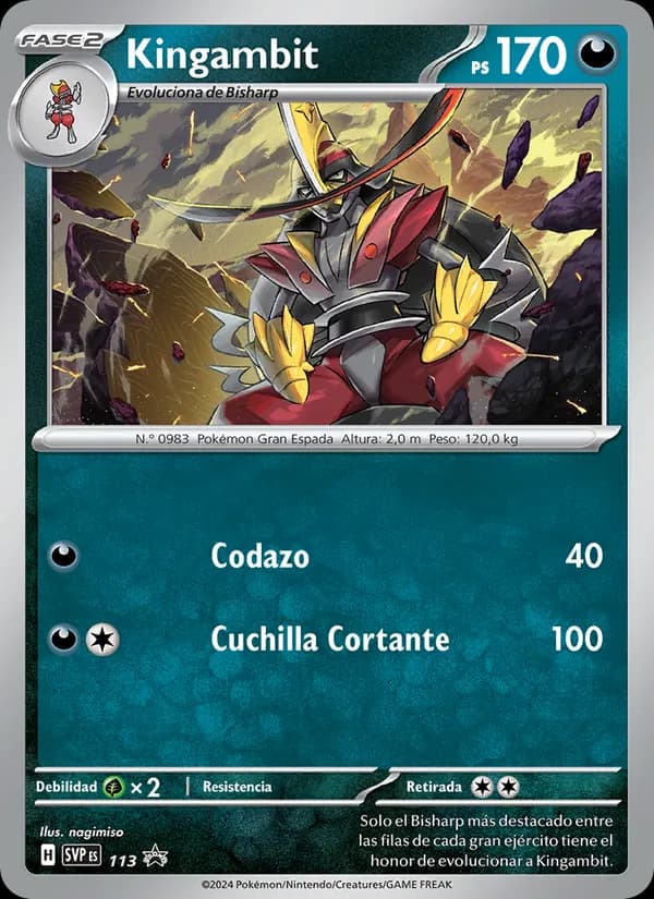 Kingambit card in Spanish