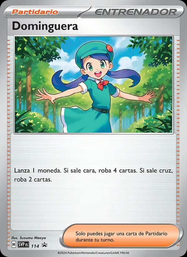 Dominguera card in Spanish