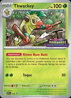 Thwackey card in Spanish