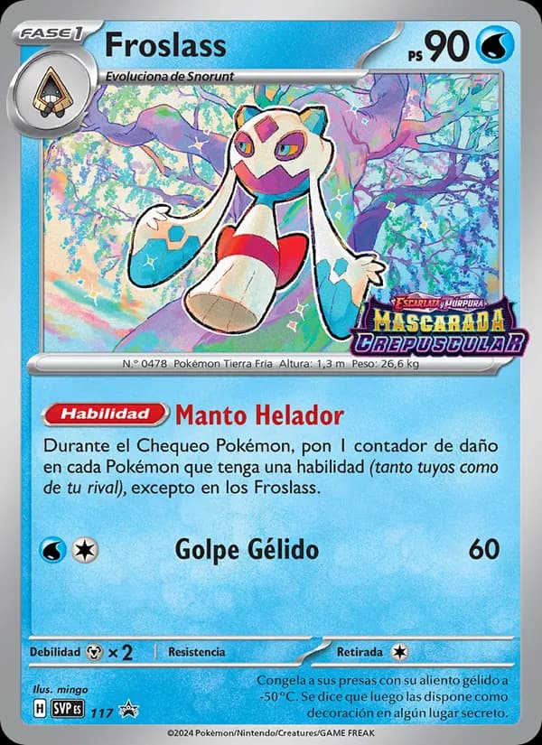 Froslass card in Spanish