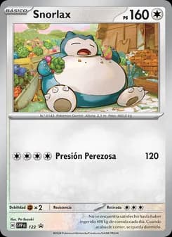 Snorlax card in Spanish