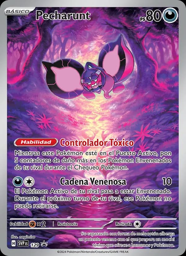Pecharunt card in Spanish