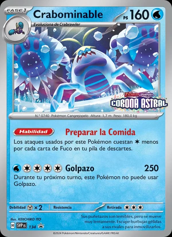 Crabominable card in Spanish
