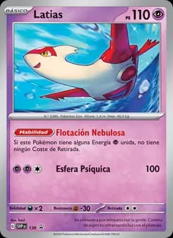 Latias card in Spanish