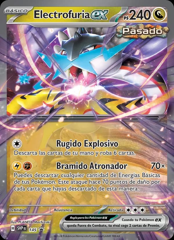 Electrofuria ex card in Spanish