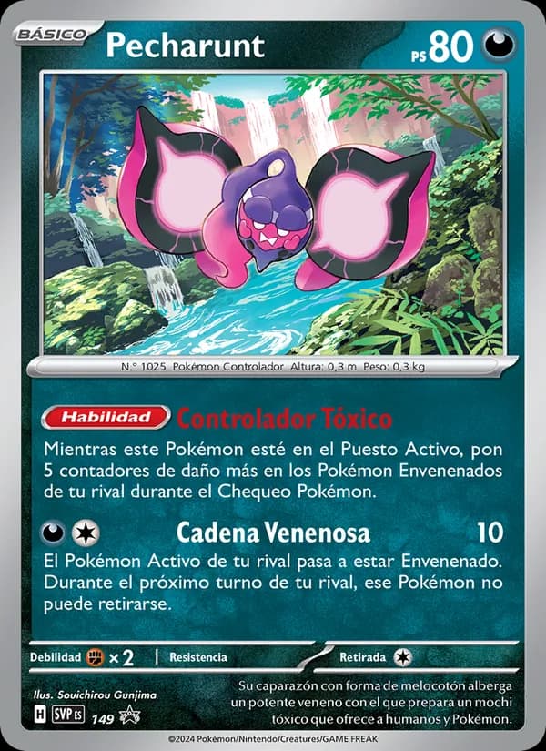 Pecharunt card in Spanish