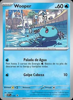 Wooper card in Spanish