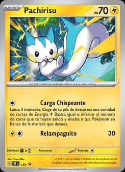 Pachirisu card in Spanish