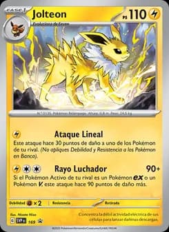 Jolteon card in Spanish