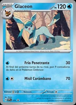 Glaceon card in Spanish