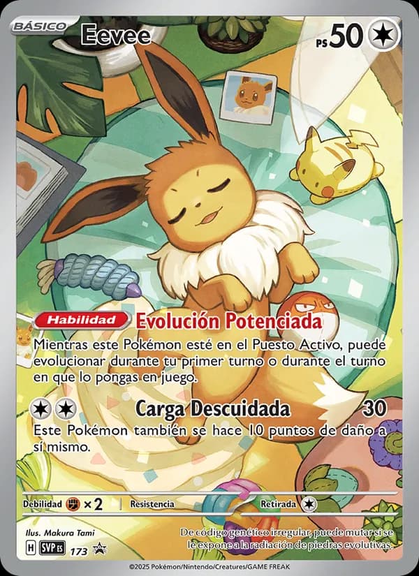 Eevee card in Spanish