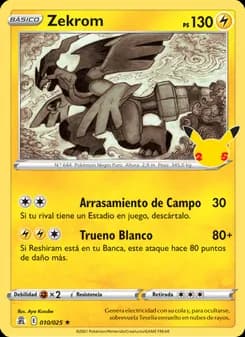 Zekrom card in Spanish