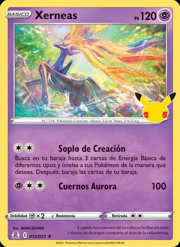 Xerneas card in Spanish