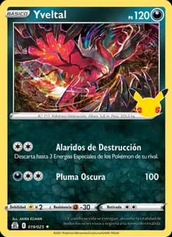 Yveltal card in Spanish