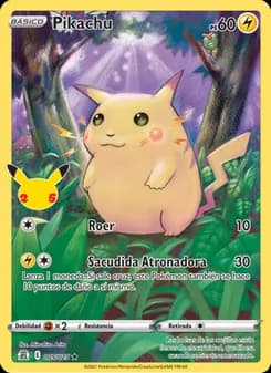 Pikachu card in Spanish