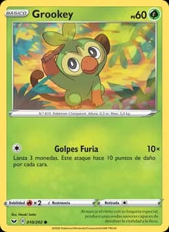 Grookey card in Spanish