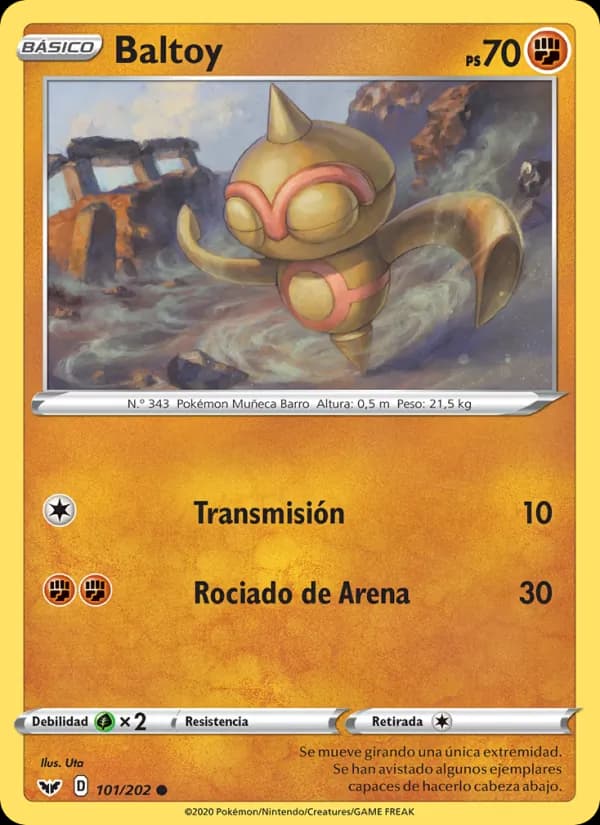 Baltoy card in Spanish