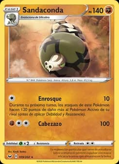 Sandaconda card in Spanish