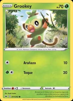 Grookey card in Spanish