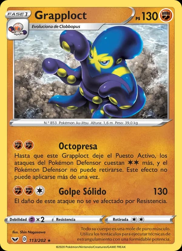 Grapploct card in Spanish