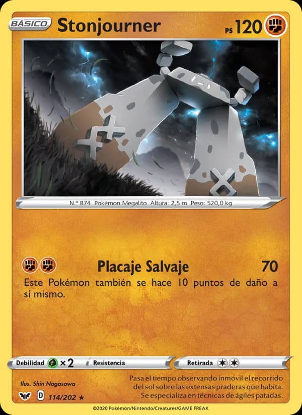 Stonjourner card in Spanish