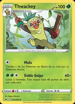 Thwackey card in Spanish