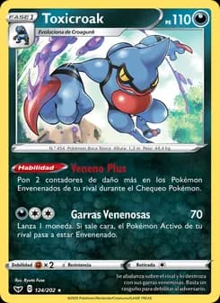 Toxicroak card in Spanish