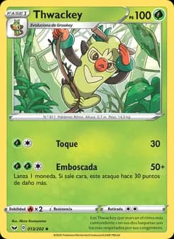 Thwackey card in Spanish