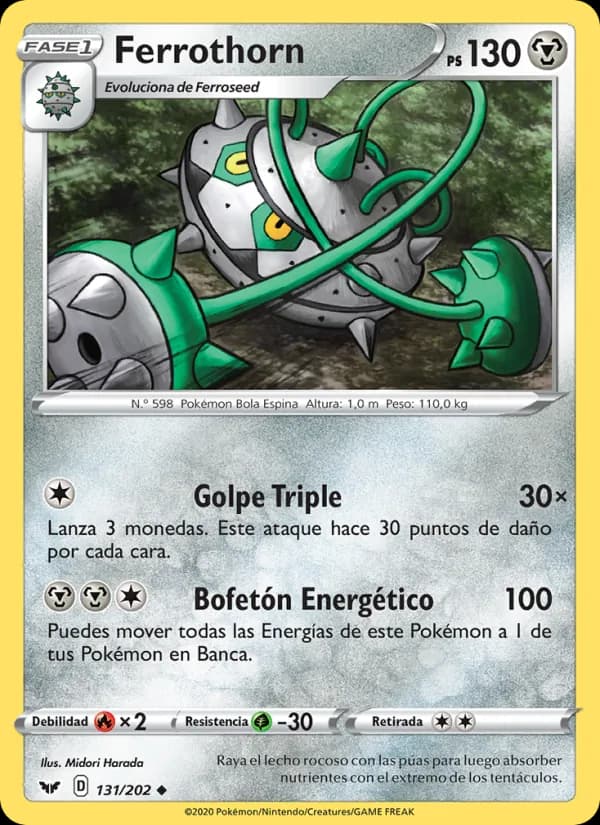 Ferrothorn card in Spanish