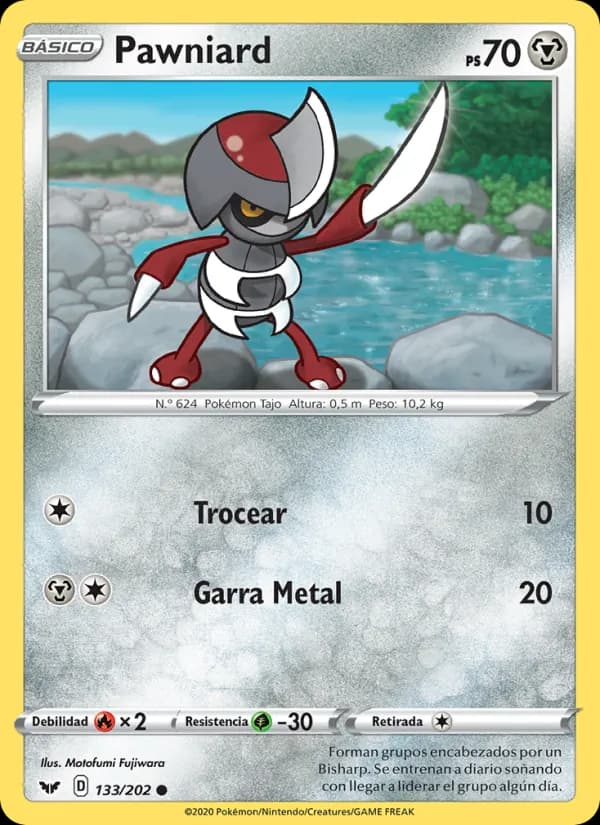 Pawniard card in Spanish