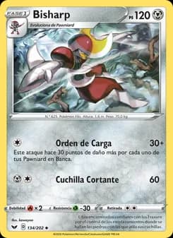Bisharp card in Spanish