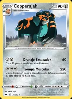 Copperajah card in Spanish
