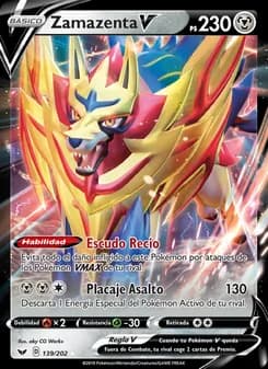 Zamazenta V card in Spanish