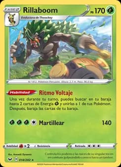 Rillaboom card in Spanish