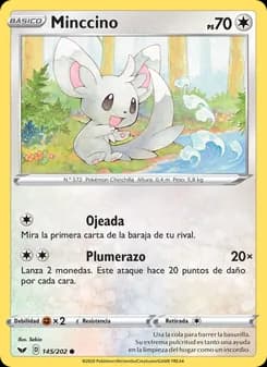 Minccino card in Spanish