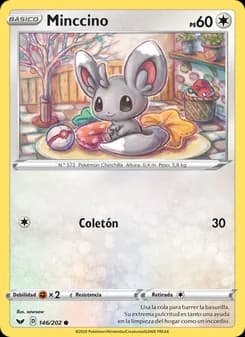 Minccino card in Spanish