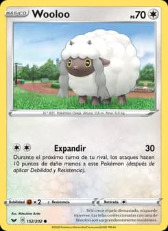 Wooloo card in Spanish