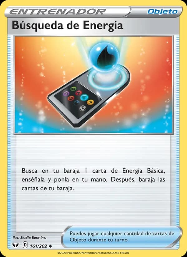 Búsqueda de Energía card in Spanish