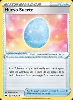 Huevo Suerte card in Spanish