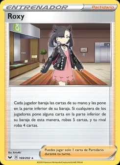 Roxy card in Spanish