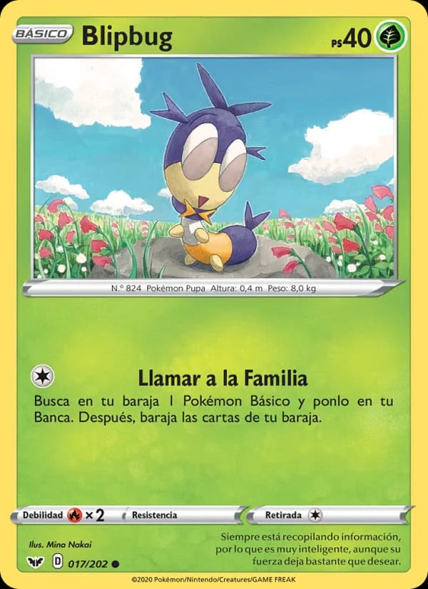 Blipbug card in Spanish