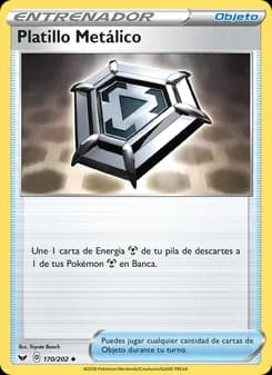 Platillo Metálico card in Spanish