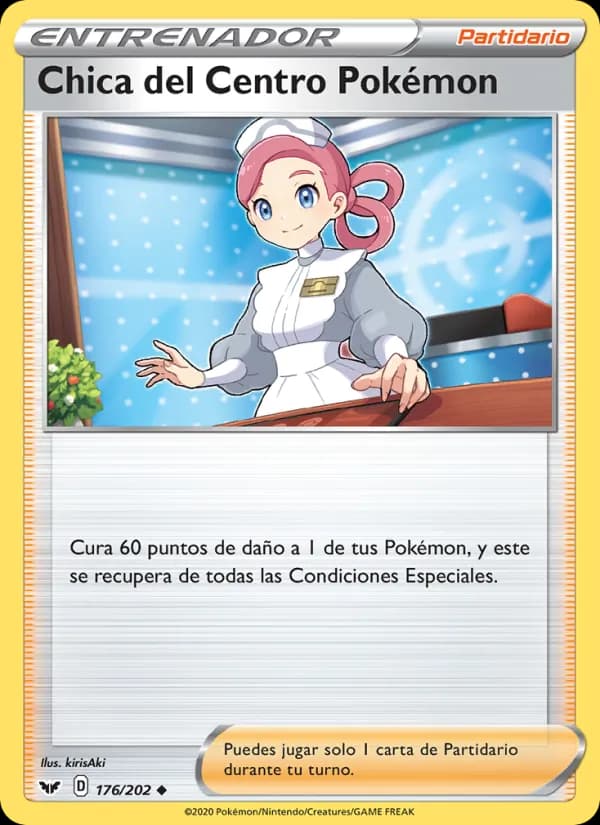 Chica del Centro Pokémon card in Spanish