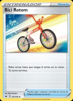 Bici Rotom card in Spanish