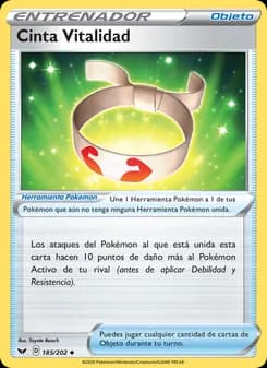 Cinta Vitalidad card in Spanish