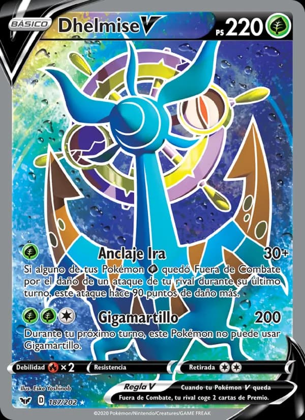 Dhelmise V card in Spanish