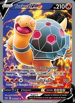 Torkoal V card in Spanish