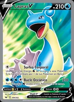 Lapras V card in Spanish
