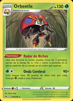 Orbeetle card in Spanish